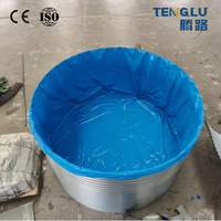 Bâche en PVC double couche galvanisée, flexible, durable, résistante à l'eau, pour couverture de bassin de 100m³ pour Tilapia, Poisson-chat, Koi