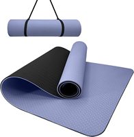 Tapis de yoga imperméable en TPE violet durable et écologique de 5mm pour femmes, logo personnalisé, accessoire de fitness Pilates
