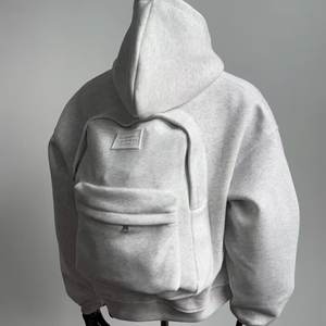 Zaino di Tendenza con Cardigan Integrato, <span class=keywords><strong>Felpa</strong></span> da Uomo dal Design Elegante e Attraente, <span class=keywords><strong>Felpa</strong></span> con Cappuccio di Alta Gamma per Vendita all'Ingrosso Transfrontaliera - Product Image 1