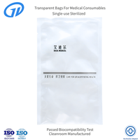 Sac d'emballage pour dispositifs médicaux certifié ISO, qualité médicale, haute transparence, faible MVTR, faible VOC, imprimé en héliogravure, résistant à l'humidité, plat