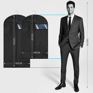 Wholesale Custom Foldable Dustproof Travel Organizer <strong>Garment</strong> <strong>Bag</strong> with Zipper Closure Reusable Suit Hanging Cover for Shopping - Product Image 6
