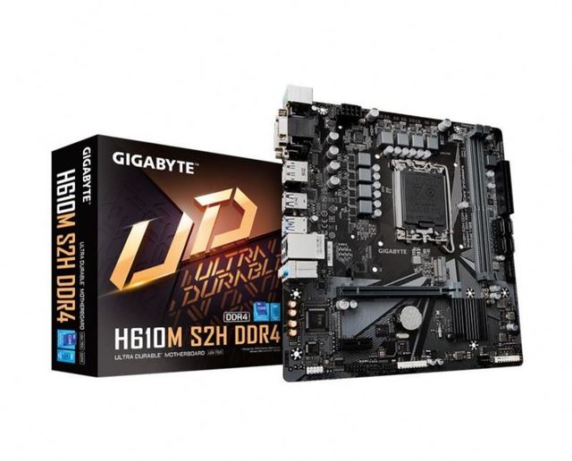 New GiGabyte H610M S2H DDR4 Motherboard with LGA 1700 64GB
