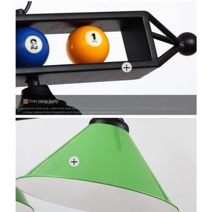 Lustre en fer forgé à LED pour salle de <span class=keywords><strong>billard</strong></span>, abat-jour à usage sportif, lampes de <span class=keywords><strong>billard</strong></span> - Product Image 6