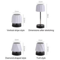 Lampe de table LED sans fil, à intensité variable au toucher, rechargeable par USB, moderne, pour chevet, bureau, chambre, salon, hôtel, restaurant