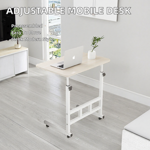 Mesa de Centro Plegable de Madera para Sala de Estar, Oficina o Estudio - Mesa Auxiliar Ajustable en Altura para Dormitorio de Estudiantes, Escritorios Modernos - Product Image 2