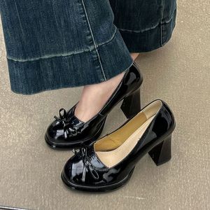 Zapatos Planos de Cuero con Tacón Cuadrado y Plataforma, Estilo Francés, Retro Británico, Tipo Mary Jane, para Novia, Verano-Otoño 2026 - Product Image 4