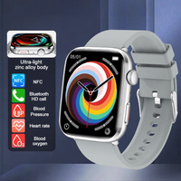 Smartwatch T92 con Display AMOLED Quadrato, Nuovo Modello Transfrontaliero con NFC, Controllo Accessi, Cronometro, Calcolatrice, Contapassi e Monitoraggio Sportivo
