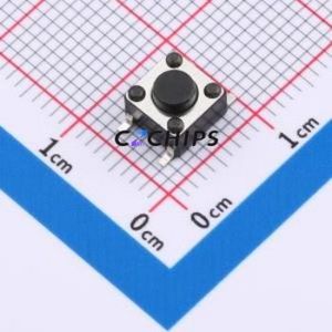 ZX-QC66-4.5TP Tactile Switch SMD-4P,6x6mm Switch Single Pole Single Throw Round Button 2.6N Vertical Mount - Product Image 1