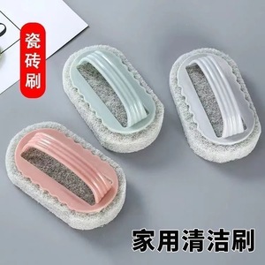 Cepillo de limpieza de esponja, cepillo de mano para cocina y baño, cepillo reutilizable para lavar platos, para limpiar azulejos y ollas - Product Image 3