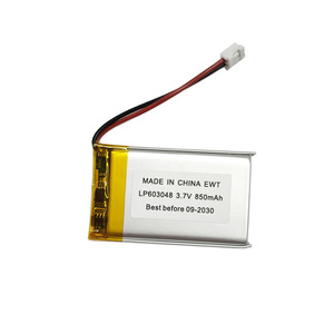 Batería Líquida LP603048 de 3.7V y 850mAh, Alta Capacidad, Celda Estándar 603048, Banco de Energía, Impresora Portátil, <span class=keywords><strong>Robot</strong></span> Aspiradora, PCM Integrado - Product Image 6