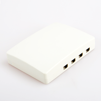 Boîtier de distribution optique mural Aixton FTTH 4 cœurs SC/APC G657A/G652D avec options de longueur de pigtail, blanc