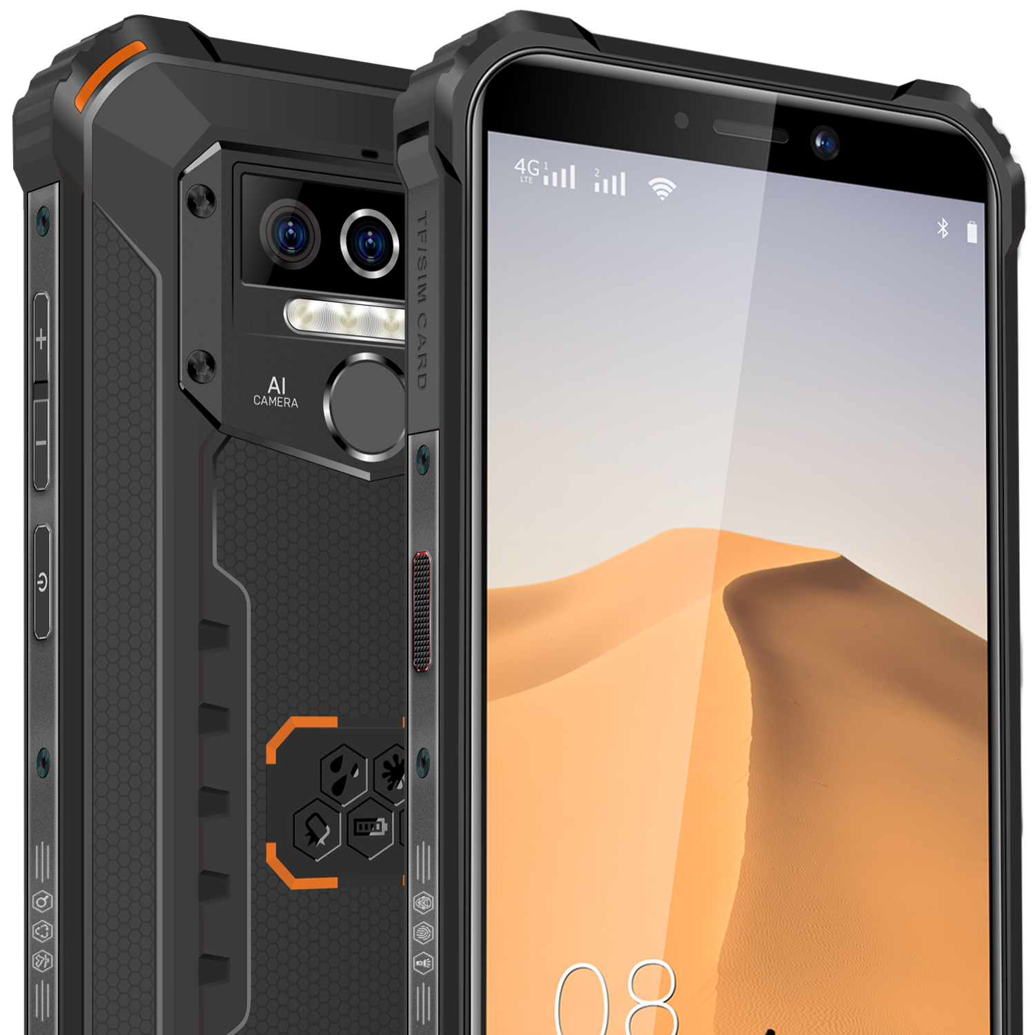 5.5-inch Waterproof Android Smartphone with 8000mAh Battery