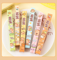 Aléatoire Capybara Gel Stylo Boîte Aveugle Mignon Mystère Stylos Ensemble 0.5mm Encre Noire Animal Stylo À Bille Retour à L'école Étudiant Papeterie Cadeau