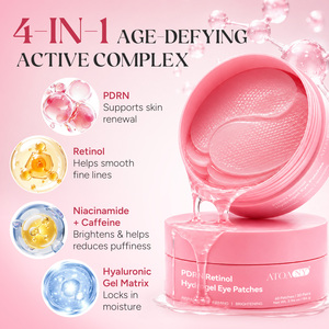 ATOANY PDRN Patchs Hydrogel Rétinol <span class=keywords><strong>pour</strong></span> <span class=keywords><strong>les</strong></span> <span class=keywords><strong>Yeux</strong></span> 60 pièces Anti-âge Raffermissant Anti-cernes Niacinamide Caféine Masque Contour des <span class=keywords><strong>Yeux</strong></span> - Product Image 3