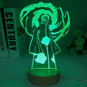 Nouveau Anime Led Lumière En Bois Japonais Anime Figure pour Chambre Décoratif Veilleuse Cadeau D'anniversaire Enfants Chambre 3d Lampe De Table <span class=keywords><strong>Manga</strong></span> - Product Image 6