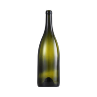 Usine En Gros Bordeaux Bourgogne Champagne Bouteilles En Verre De Vin Rouge 500ml 750ml Bouteille De Vin En Verre Scellé En Liège Vert Foncé