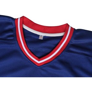 Ice Hockey Practice Jersey Men Full Sleeve V Neck Moisture Wicking Regular Fit Lightweight Training Jersey - Product Image 5