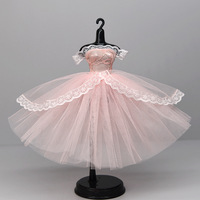 Robe de mariée de style occidental à la mode pour poupées de 30 cm, échelle 1:6, avec jupe bouffante en tissu, pour poupées de 30 cm