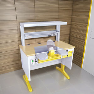 Poste <span class=keywords><strong>de</strong></span> travail <span class=keywords><strong>de</strong></span> <span class=keywords><strong>technicien</strong></span> dentaire moderne pratique Table <span class=keywords><strong>de</strong></span> travail dentaire en métal bien conçue pour les laboratoires d'hôpital <span class=keywords><strong>scolaire</strong></span> Oral - Product Image 5