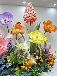 Self Standing Giant Paper Material Flower Colorful Set for <strong>Spring</strong> Wedding Event Party Table <strong>Decoration</strong> - Product Image 3