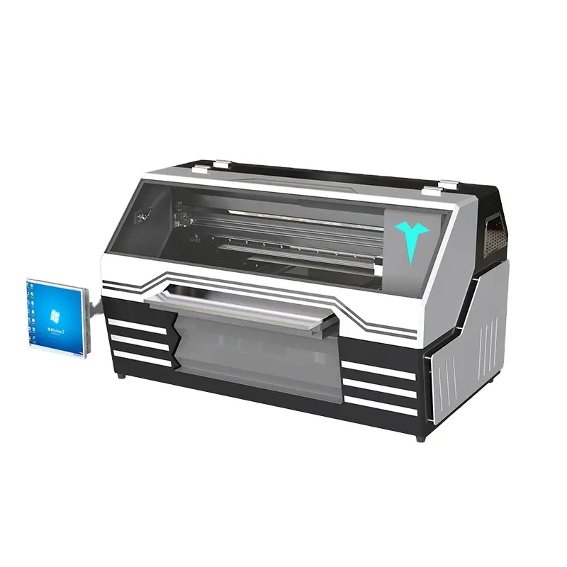 Printer A2 Kualitas Tinggi untuk Casing Ponsel Pena Botol Kaca Printer Inkjet Mesin Cetak Flatbed UV