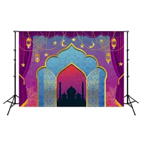 Toile de <span class=keywords><strong>fond</strong></span> de photographie de fête marocaine des Mille et Une nuits 7x5 pieds, <span class=keywords><strong>fond</strong></span> luxueux indien pour les photobooths de mariage et d'<span class=keywords><strong>anniversaire</strong></span> - Product Image 1