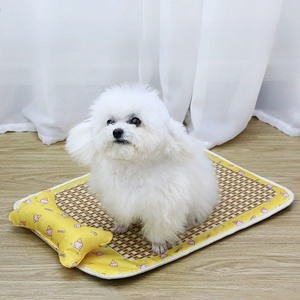 ที่นอนสัตว์เลี้ยงหวายธรรมชาติ ระบายอากาศได้ดี กันลื่น ทนทาน พร้อมหมอน - Product Image 4