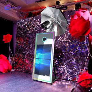 Cabina de espejo mágico de 65 "con luz de Flash y soporte de metal de carcasa de vuelo - Product Image 5