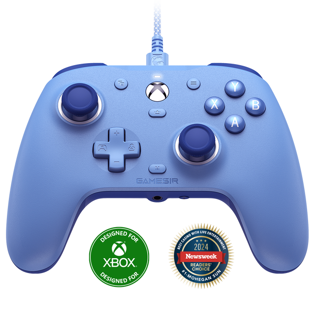 GameSir G7 SE Wired Gamepad Hall Effect Joysticks 1000Hz Polling Rate Manette xbox Bleu Filiaire for Xbox Pc Steam