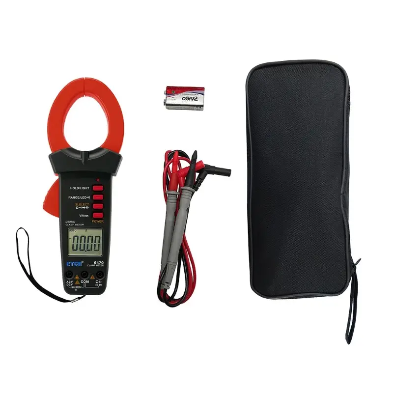 Etcr6470 Hoge Veiligheid 2V - 2000V Dc Spanningsklem Meter Digitale Multimeter