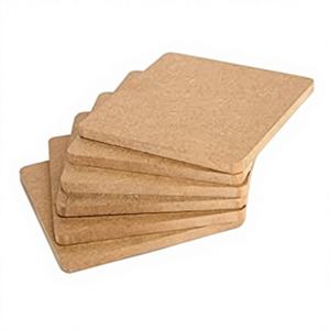 Posavasos Cuadrados de MDF Hechos a Mano de Lujo Premium, Material de Alta Calidad, Tamaños Personalizados, Grosor de 3 mm, Diámetro de 300 mm - Product Image 1