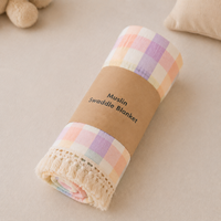 Couverture de poussette en crêpe de coton imprimé double couche, châle pour bébé avec dentelle à pompons, literie imprimée pour enfants