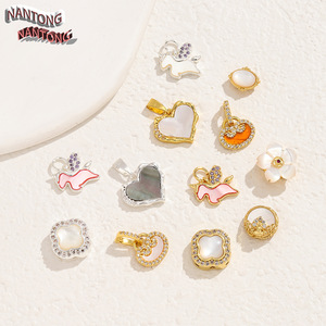 Nantong Mother Of Pearl Unicorn Heart Charm Pendant DIY Jewelry Making Accessories For Bracelet Necklace Craft 80-110 Characters - Product Image 3