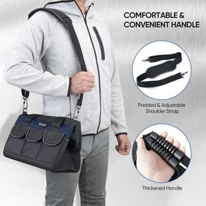 Échantillon gratuit : Sac de rangement pour outils robuste à 21 poches, ouverture supérieure manuelle, pour électriciens - Product Image 5