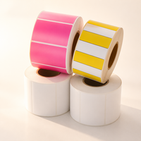 Rouleaux de papier thermique 60x40mm 50x25mm 57x32mm Étiquettes adhésives à image foncée pour imprimante code-barres FSC CE Logo personnalisé Taille sur mesure Livraison rapide