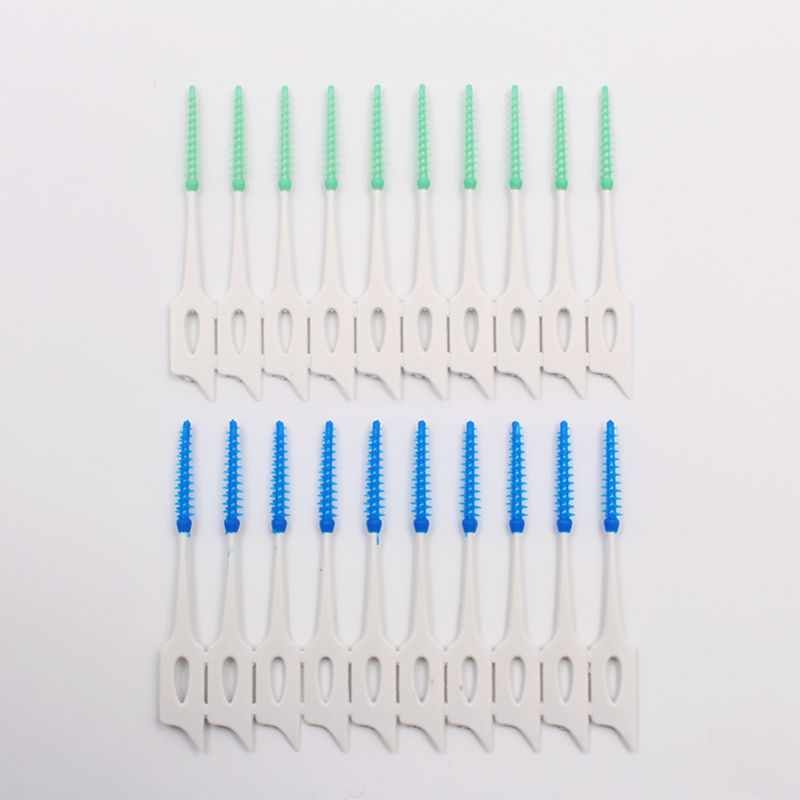 Gum Massage Picks Teeth Cleaning Dental Brush Picks Interdental Brush Picks Soft Rubber Eco Friendly Plastic