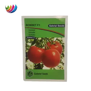 Custom Cheap Print Waterproof 3 Side Seal Agricultural Seeds Paper Packaging Bag