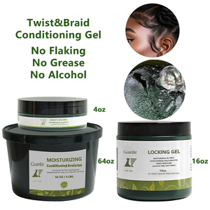 Produits Coiffants Cire Fixatrice Gel NeatBraid 64oz Grande Taille Tenue Extra Soin Brillance Tresses et Locks Pot - Product Image 1
