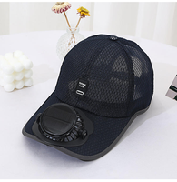 Gorra de Béisbol con Ventilador Recargable Solar y USB, Sombrero para el Sol con Refrigeración para Hombres, Viajes al Aire Libre, Campamento y Deportes