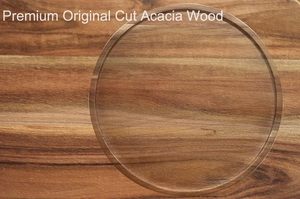 Organizzatore Girevole Rotondo in Legno di Acacia da 10 Pollici, Lazy Susan per Cucina, Dispensa e Tavolo - Product Image 4