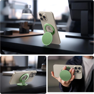 Оригинальный двухсторонний магнитный держатель для телефона из алюминиевого сплава, держатель для пальца, подставка для телефона, аксессуар для мобильного телефона - Product Image 4