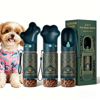 Bouteille pour animaux de compagnie Everich anti-fuite 14 oz, bouteille d'eau en acier inoxydable pour la promenade des chiens en plein air
