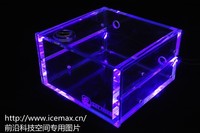 Refroidisseur d'eau avec LED, ml, transparent, PMMA, position d'entraînement GQSX-Y3