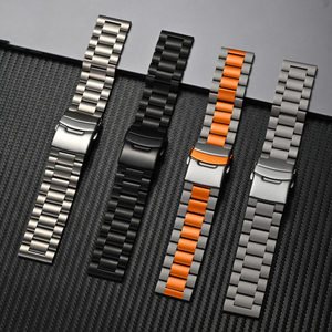 Correas de reloj de acero inoxidable con hebilla de lujo de 3 cuentas para <span class=keywords><strong>Xiaomi</strong></span> Redmi <span class=keywords><strong>Watch</strong></span> 5 Active 5 <span class=keywords><strong>Lite</strong></span> Universal 22mm correas de reloj de acero - Product Image 2