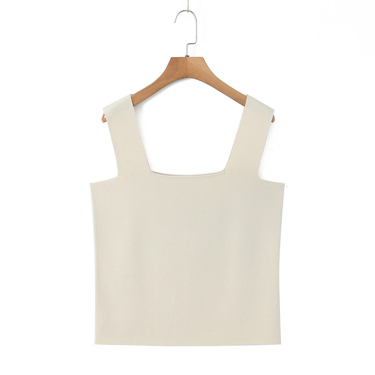 เสื้อกั๊กถักสีแอปริคอท