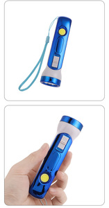 Lámpara de Trabajo LED COB con Carga Solar, Resistente al Agua, Luz de Camping para Exteriores, Recargable por USB, <span class=keywords><strong>Linterna</strong></span> de Emergencia - Product Image 2
