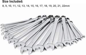 15-Piece DIY Metric Combination <strong>Wrench</strong> <strong>Set</strong> From 8-22MM With Rack Organizer &amp; OEM Customization Support - Product Image 2