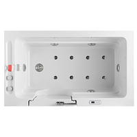 Baignoire acrylique blanche Salon pour animaux Baignoires de toilettage pour chiens Baignoire SPA pour animaux de compagnie