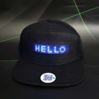 Cappelli LED con Messaggi Controllabili tramite APP, Schermo LED Fai-da-Te, Cappelli LED ad Alta Luminosità