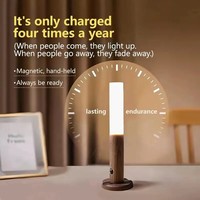 Veilleuse à détecteur de mouvement magnétique sans fil intelligente à LED rechargeable portable murale pour escaliers, chambres et couloirs intérieurs
